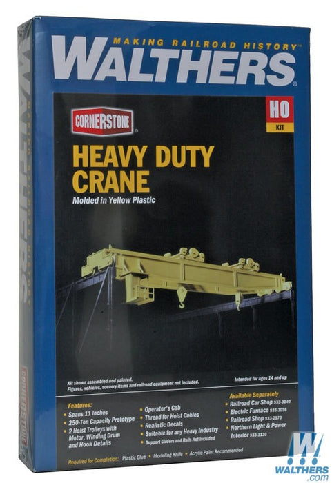 WALTHERS 933-3150 Heavy-Duty Overhead Crane - 27.5 x 5.9 x 5.7cm