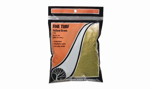 WOODLAND SCENICS T43 - Fine Turf Yellow Grass Bag - (353 cm3)
