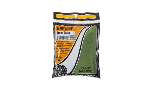 WOODLAND SCENICS T45 - Fine Turf Green Grass Bag - (353 cm3)