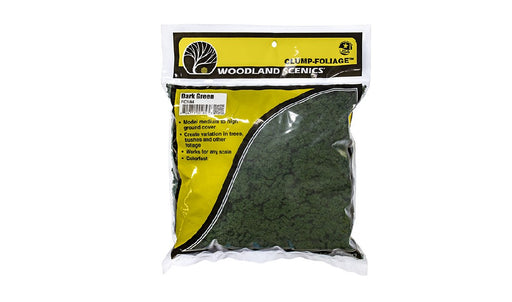 WOODLAND SCENICS FC184 Clump-Foliage Dark Green Large Bag