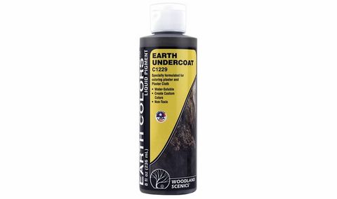 WOODLAND SCENICS C1229 Earth Undercoat Scenic Paint (236 mL)