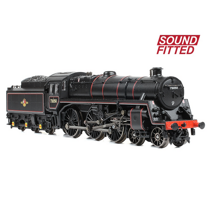 Graham Farish 372-729SF BR Standard 5MT with BR1 Tender 73050 BR Lined Black Late Crest with DCC Sound