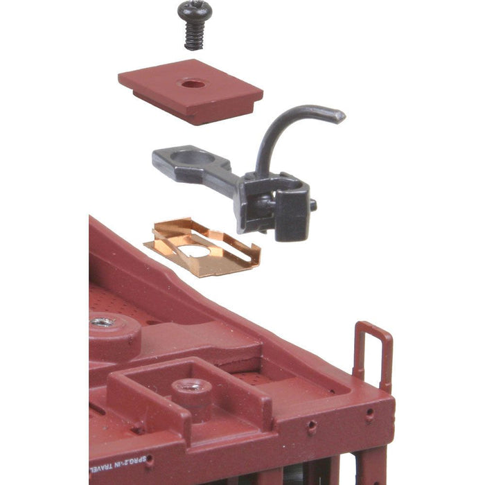 Kadee 26 - #26 HO Scale 20-Series Plastic Couplers with Gearboxes - Long (25/64") Centerset Shank (Extended #5s) [4pcs]