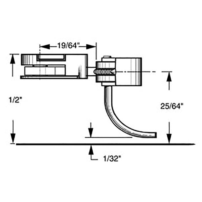Kadee 38 - #38 HO Gauge 30-Series Plastic Couplers with Gearboxes - Medium (9/32") Centerset Shank (4pcs)