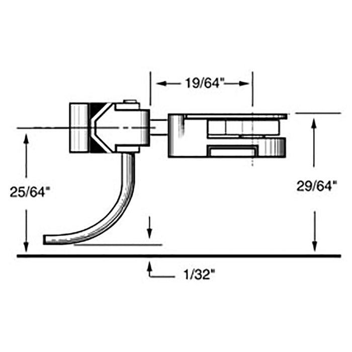 Kadee 38 - #38 HO Gauge 30-Series Plastic Couplers with Gearboxes - Medium (9/32") Centerset Shank (4pcs)