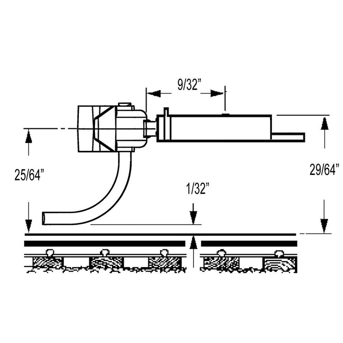 Kadee 115 - #115 HO Scale Whisker® Metal Couplers & Log Car Gearboxes (4pcs)