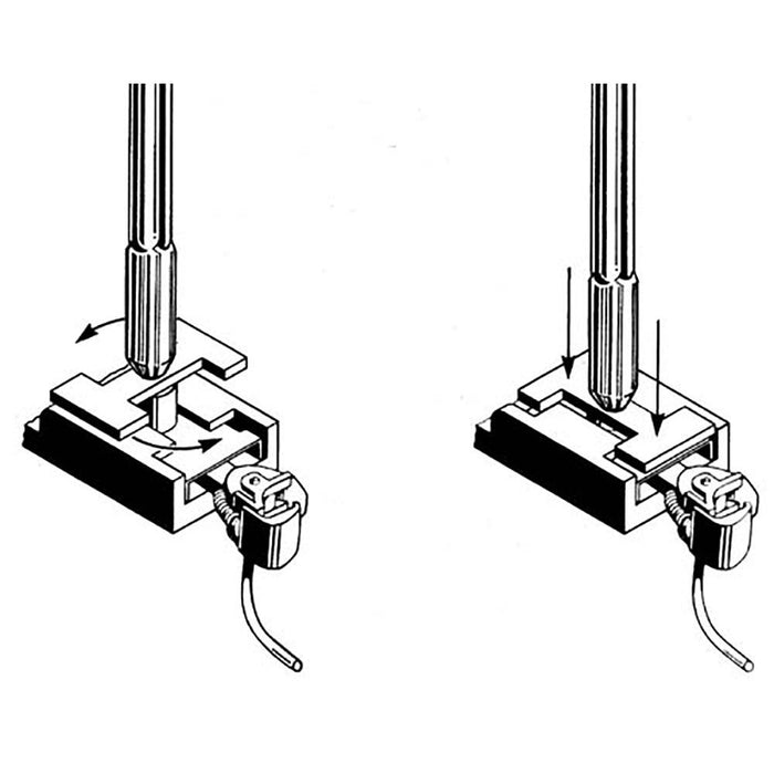 Kadee 230 HO TALGO TRUCK ADAPTOR INSERTION PIC