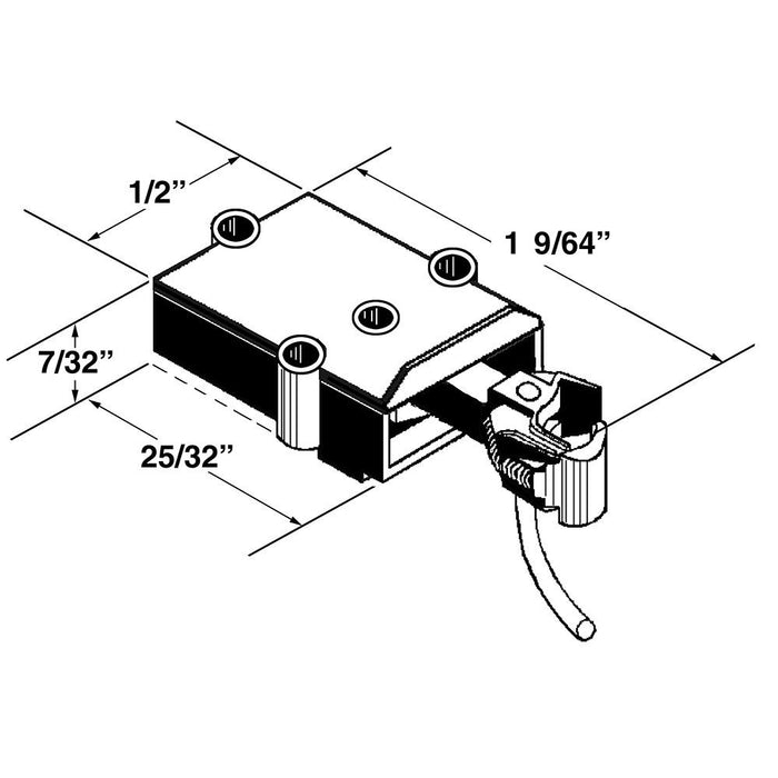 Kadee 745 - #745 O Gauge Type E - Medium Centerset Metal Couplers with Plastic Gearboxes (4pcs)