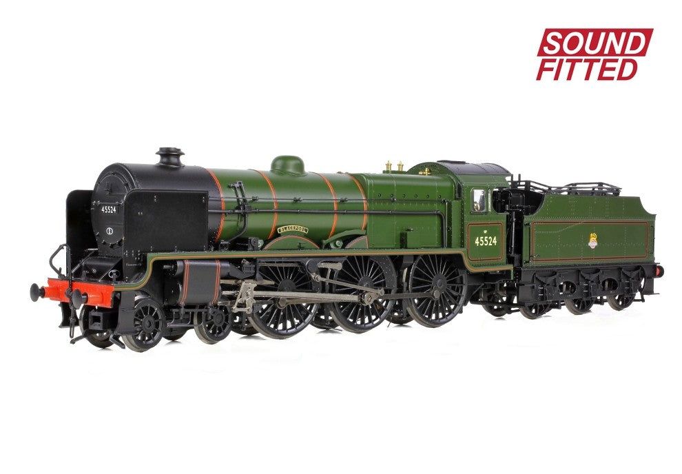 Branchline 31-214ASF LMS 5XP 'Patriot' Steam Locomoitve #45524 - 'Blackpool' BR Lined Green (Early Emblem) with DCC Sound