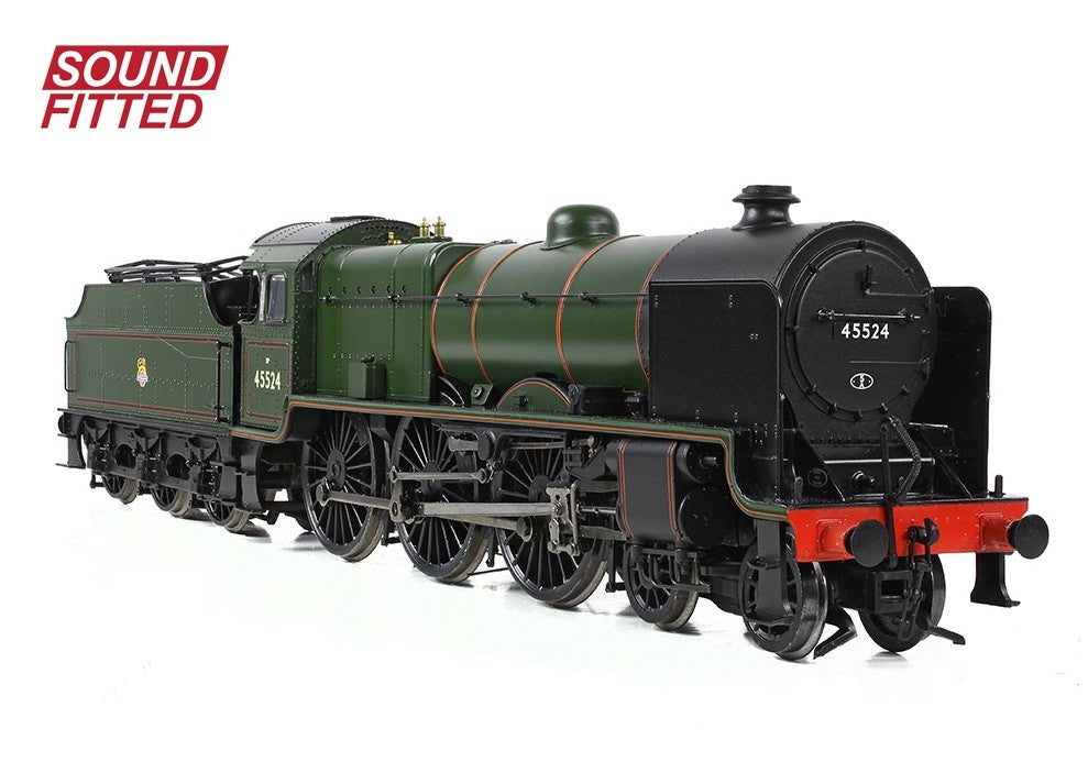 Branchline 31-214ASF LMS 5XP 'Patriot' Steam Locomoitve #45524 - 'Blackpool' BR Lined Green (Early Emblem) with DCC Sound