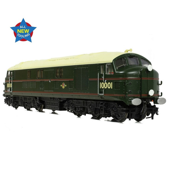 Graham Farish 372-917 LMS 10001 Diesel Locomotive - British Rail Lined Green Late Crest