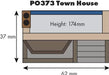 Metcalfe PO373 OO Scale Low Relief Town House