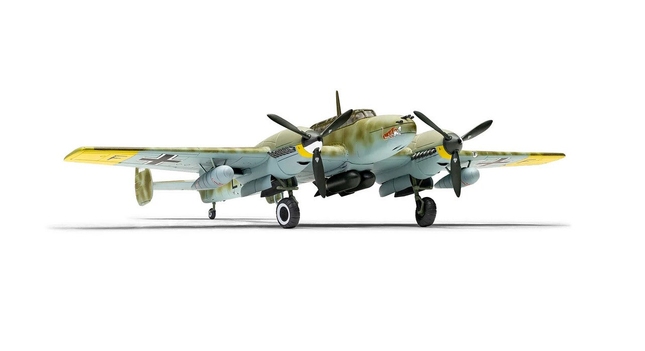Hornby Airfix Messerschmitt Bf110E 1:72 Scale Model Kit - 100 Parts, Skill Level 2