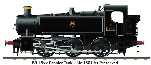 Rapido 904005 BR 15XX #1501 BR Black Early Crest Lined (As Preserved)