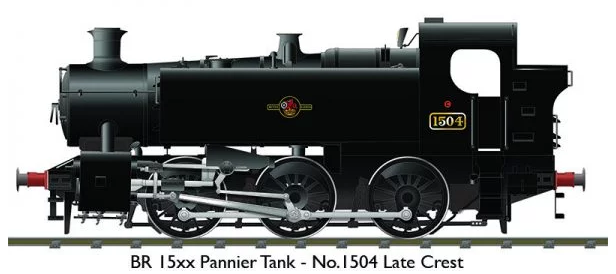 Rapido 904504 BR 15XX #1504 Black Late Crest Unlined with DCC Sound