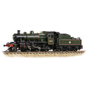 Graham Farish 372-630SF LMS Ivatt 2MT 46521 BR Lined Green - Early Emblem (DCC/sound fitted)