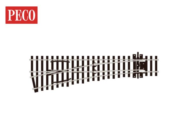 Peco SL-E192 Turnout, Small Radius, Left Hand