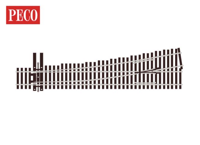 Peco SL-U8362 Unifrog Turnout, 6th Radius, Left Hand