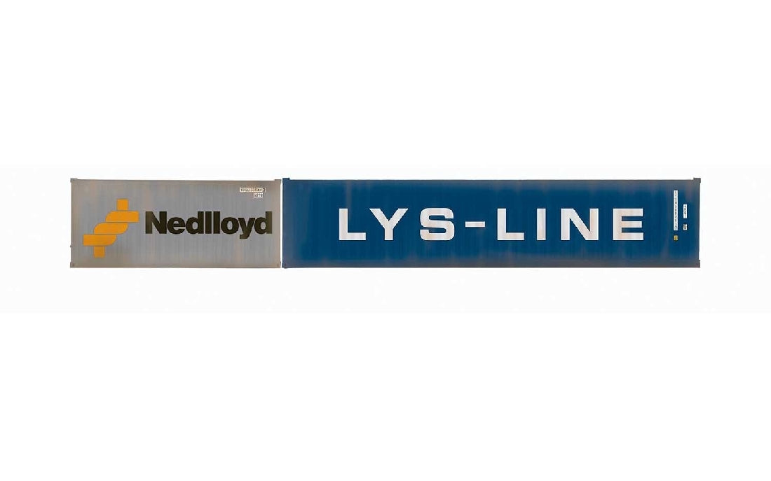 Hornby R60044 Nedlloyd & LYS-Line, Container Pack, 1 x 20 and 1 x 40 Containers - Era 11