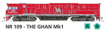 SDS Models NR109 The Ghan Red and Silver with DCC Sound