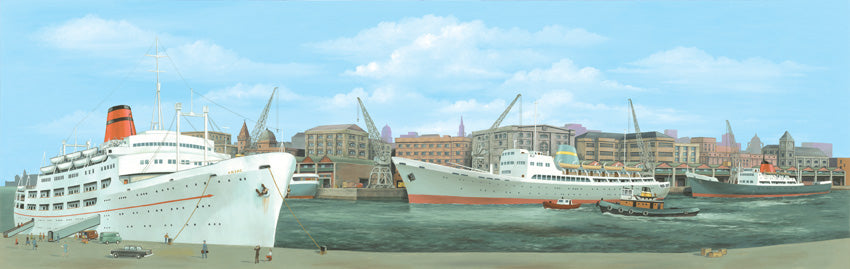 Peco SK-40 Medium Dock Centre Backscene