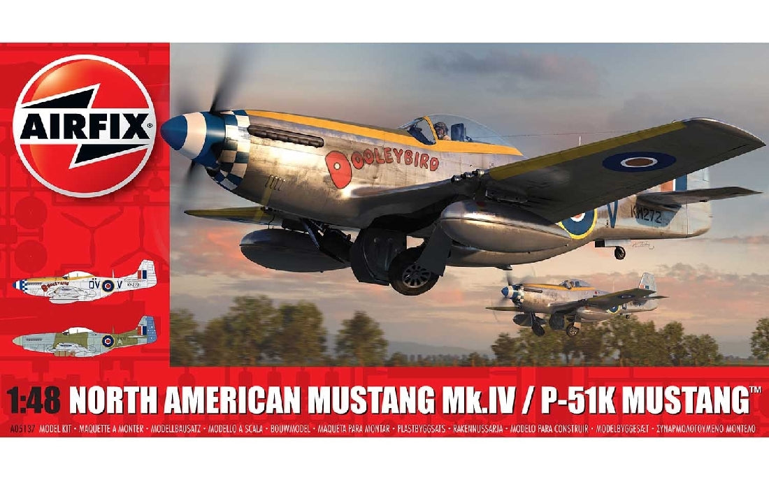 Airfix A05137 North American Mustang Mk.IV/P-51K Mustang 1:48