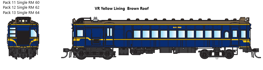IDR Models D-13 DERM RM64 with yellow lining and a brown roof 1980s with DCC Sound