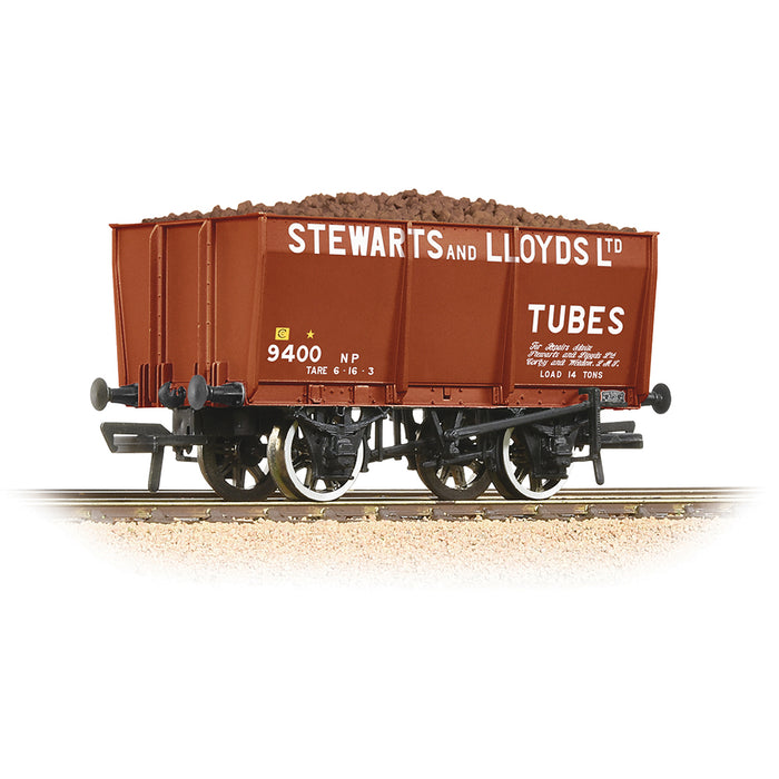 Branchline 37-402 16T Steel Slope-Sided Mineral Wagon 'Stewart & Lloyds' Red