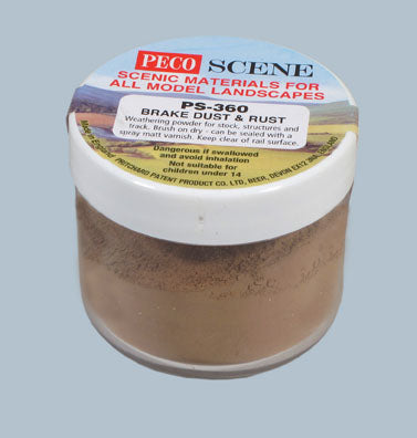 Peco PS-360 Brake Dust and Rust Weathering Powder
