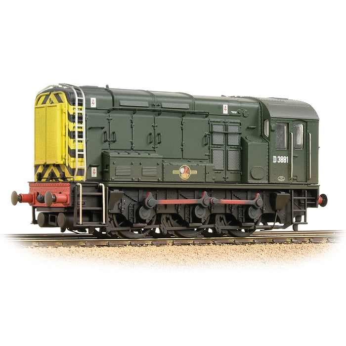 Branchline 32-116B Class 08 D3881 BR Green with Wasp Striped Weathered