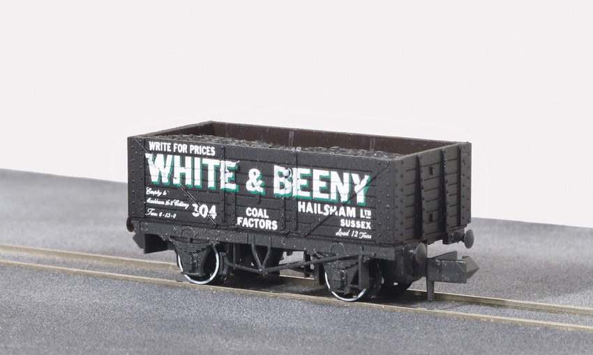 Peco NR-P103 7 Plank Coal Wagon White and Beeny