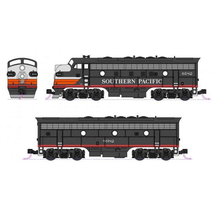 Kato 106-0427 EMD F7A/B Southern Pacific #6182 and #8082 Diesel Locomotive Pack