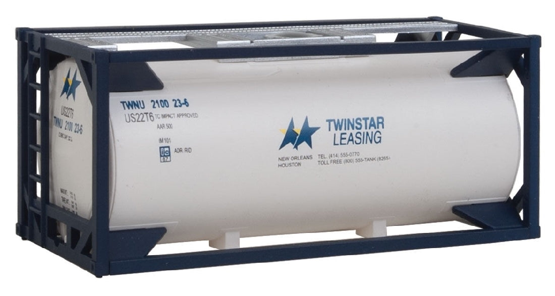 WALTHERS 949-8106 20' Tank Container Twinstar Leasing