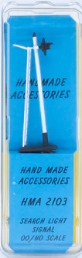 Hand Made Accessories 2103 HO Scale - Single Searchlight 2 Colours