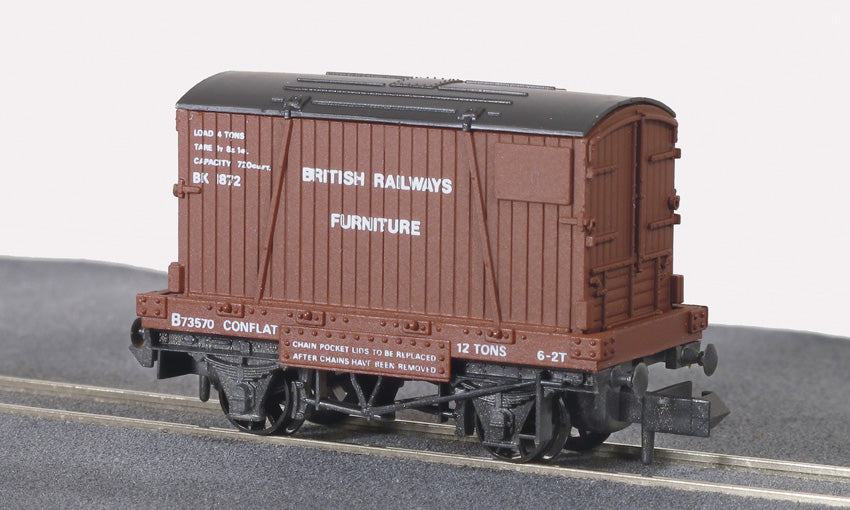 Peco NR-22 BR Removals Conflat Wagon with Container