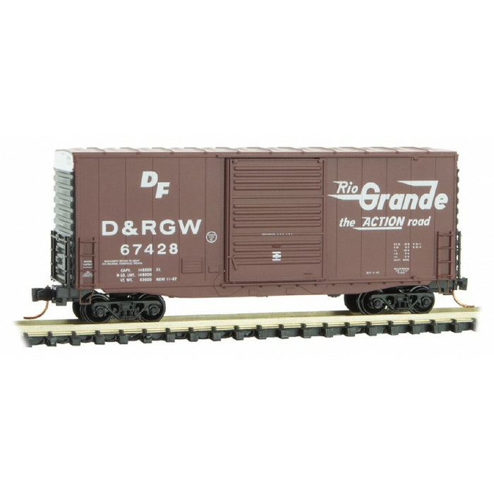 MICRO-TRAINS 101 00 031 D&RGW 40' Hi-Cube Box Car #67428