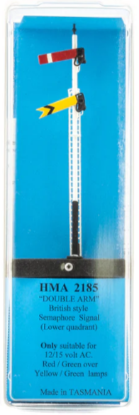 Hand Made Accessories 2185 HO Scale - Lower Quadrant Double Arm Home Signal British