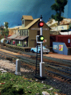 Hand Made Accessories HMA2154 HO Scale - Dual Searchlight In Line Signal 3 Colours