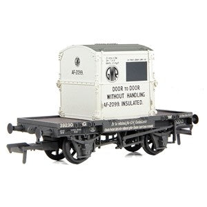 Branchline 37-975B Conflat Wagon GWR Grey With 'GWR' AF Container