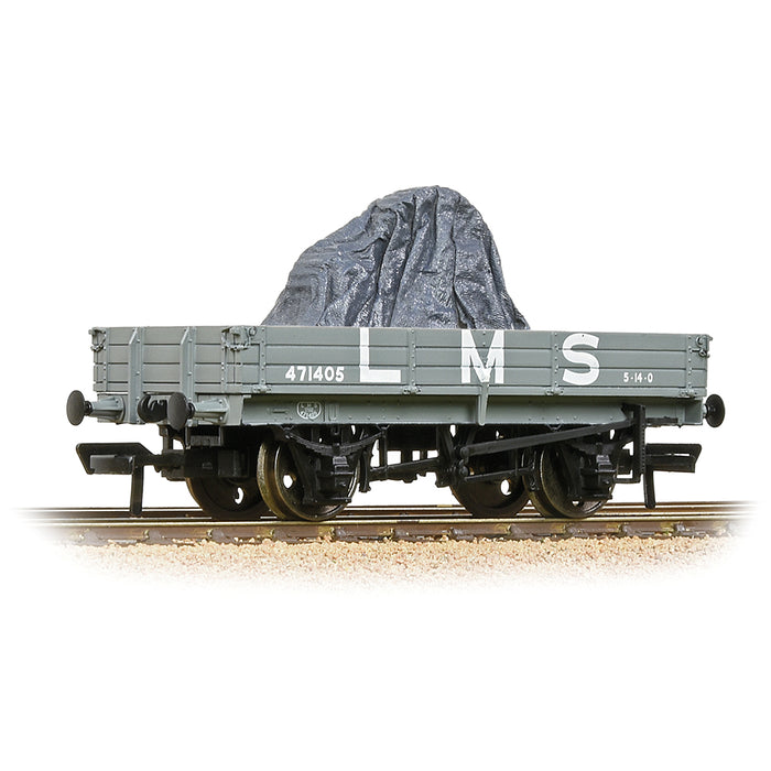 Branchline 37-937 3 Plank Wagon LMS Grey