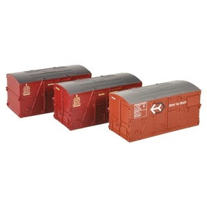 Branchline 36-004A Type BD Containers BR Bauxite (1x) & BR Crimson (x2)