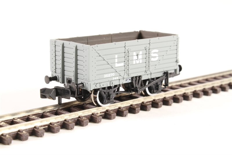 Graham Farish 377-087 7 Plank Wagon LMS Grey
