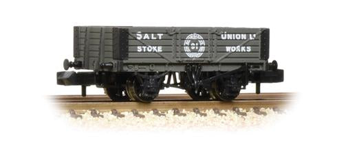Graham Farish 377-059 5 Plank Wagon with Wooden Floor Salt Union Ltd Stoke Works