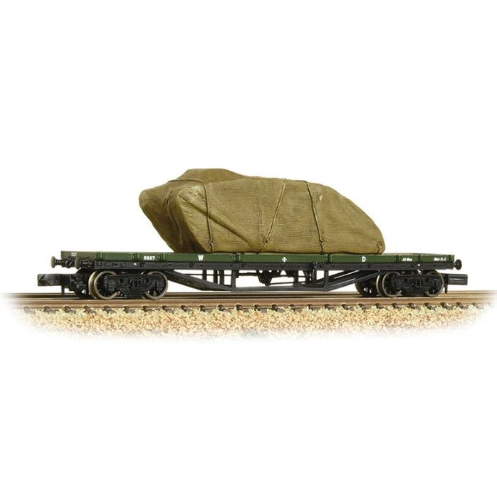 Graham Farish 373-928 30T Bogie Bolster Wagon with Covered Tank Load
