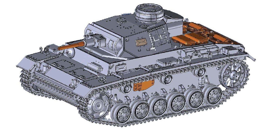 AIRFIX 1378 PANZER III AUSF J