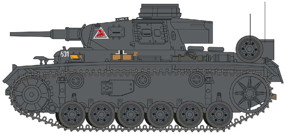 AIRFIX 1378 PANZER III AUSF J