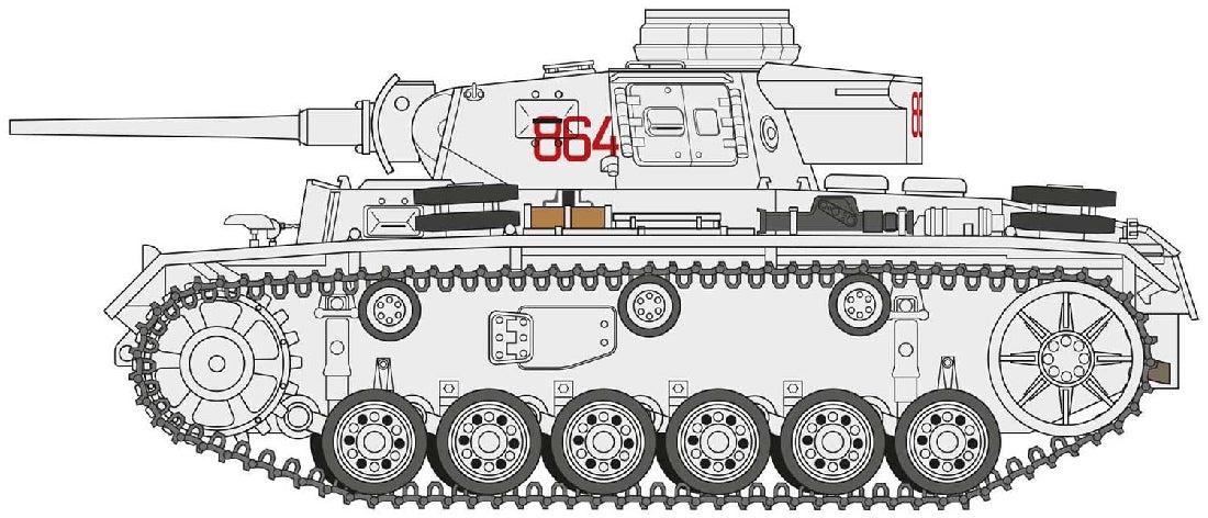 AIRFIX 1378 PANZER III AUSF J