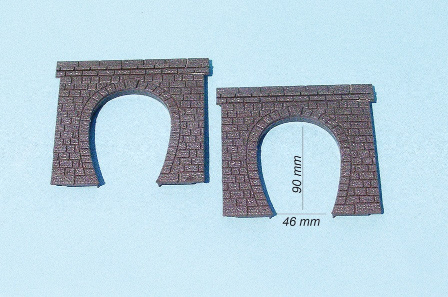 HEKI 3124 HO/OO Tunnel Portals - Single Track (2pcs)