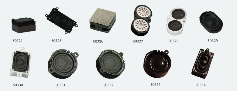 ESU 50330 Speaker 16mm X 25mm Rectangular 4 OHMS with Sound Chamber
