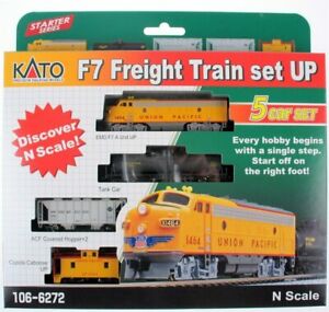 Kato 106-6272 N F7 Freight Train Set Union Pacific 5-Car Set